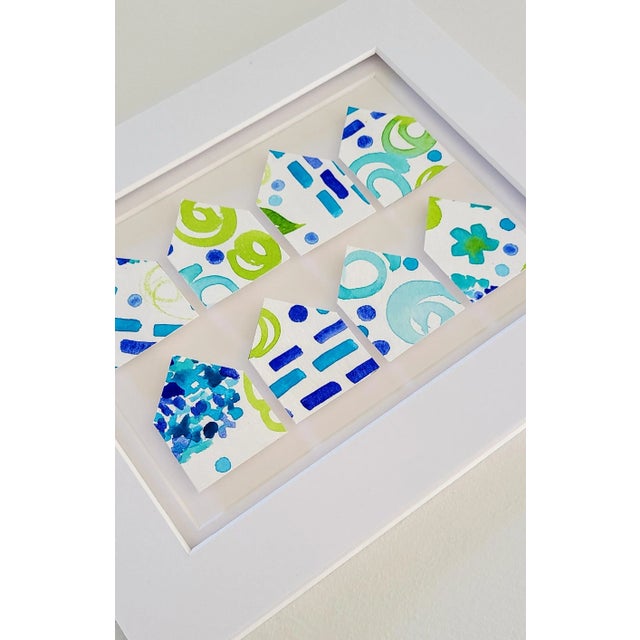 New whimsical watercolor 3D collage artwork collection! These little houses are hand cut from my original paintings on...