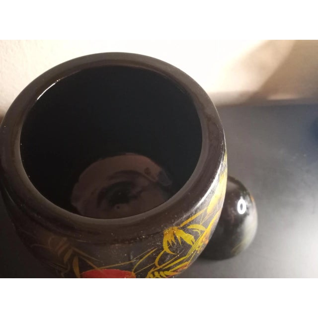 It is an Asian Hand Painted 9" Easter Egg On Pedestal. Great Easter decor. Procured at an auction