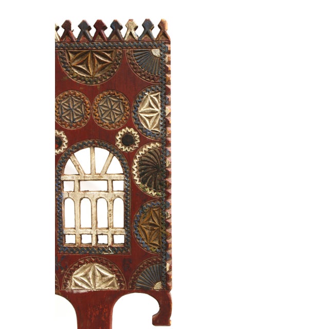 Folk Art Weavers Distaff Item B. For Sale - Image 10 of 11