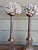 Pair of Vintage Neoclassical Carved Water Giltwood Columns With Natural Specimen For Sale In Palm Springs - Image 6 of 10