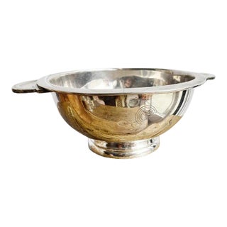 Antique Silverplate Serving Bowl From Cgt French Line Ocean Liner For Sale