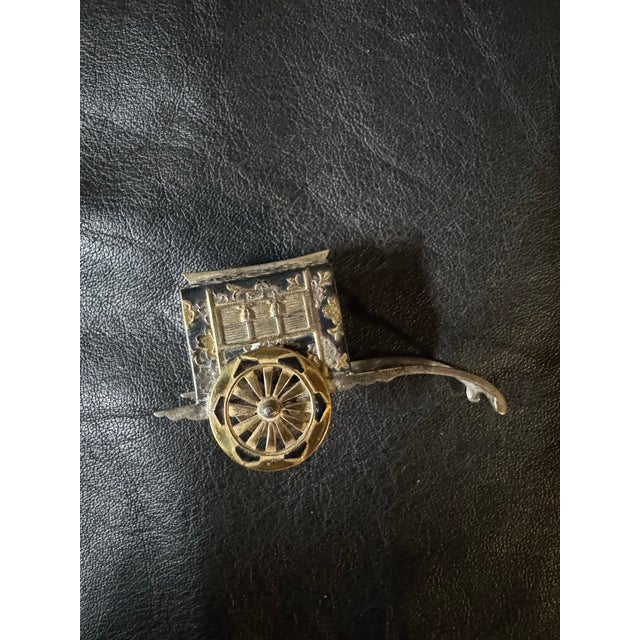 Silver 1920s Japanese Sterling Rickshaw Salt & Pepper Shakers For Sale - Image 8 of 12