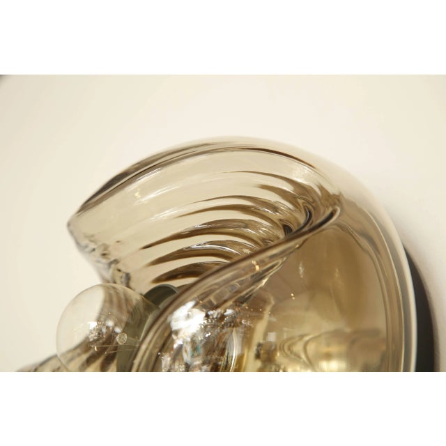 Glass Peill and Putzler Space Age Sconces - a Pair For Sale - Image 7 of 11