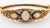 Art Deco 14k Yellow Gold Opal Bangle For Sale - Image 3 of 10