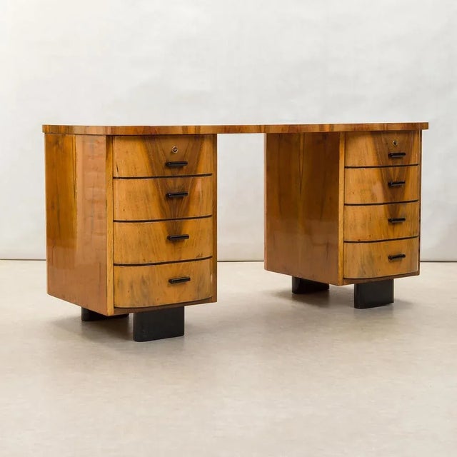 H-178 Writing Desk attributed to Jindrich Halabala for Up Zavody, 1930s For Sale - Image 9 of 9