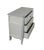 Early 21st Century Gray Three Drawer Bedside Table For Sale - Image 5 of 10