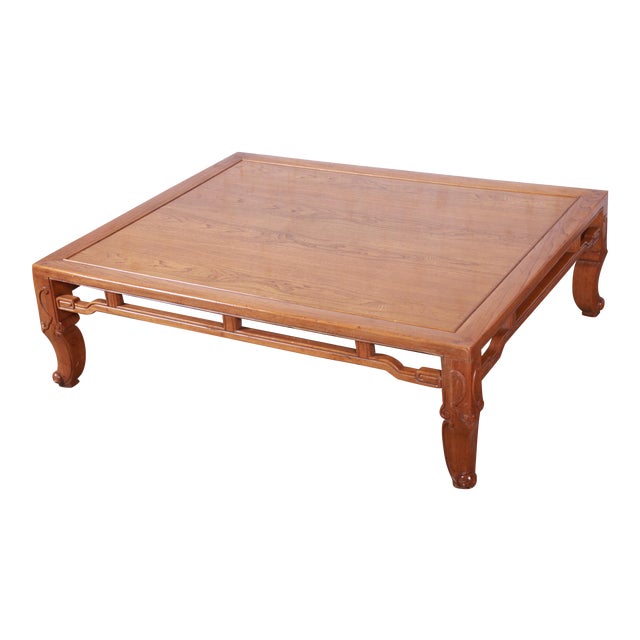 Michael Taylor For Baker Hollywood Regency Chinoiserie Elm Wood