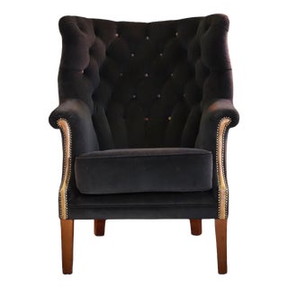 Wingback Club Chair in Leather from Tetrad Mackenzie, 2010s For Sale