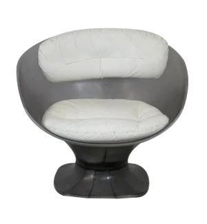 Vintage French Plastic Lounge Chair by Raphael Raffel, 1970s