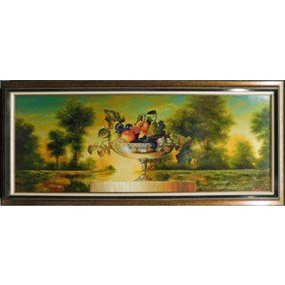 James Jensen Original Caravaggio Oil on Canvas Hand Signed Custom Framed For Sale