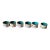 Vintage Chinese Cloisonne Napkin Rings Brass Enamel Butterfly & Flowers - Set of 6 For Sale