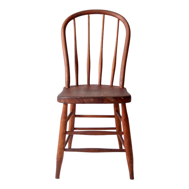 Antique Spindle Back Farmhouse Chair Chairish