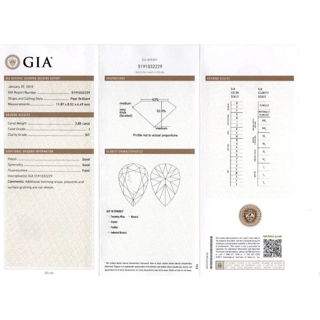 White Gia Certified 7.51 Carat Total Pear Cut Diamond Drop Earrings in 18k White Gold - 2 Pieces For Sale - Image 8 of 10