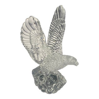 Vintage Fred Curtis for Waterford Crystal Eagle Sculpture For Sale