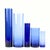 Contemporary Timeless Vintage Cylindrical Cobalt Glass Vase Curation - Group of 5 For Sale - Image 3 of 12