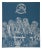 Manuel Izquierdo, "Night Festival", Surreal Woodcut For Sale