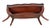 Vintage Art Deco Style Coffee Table Bottom Shelf Embossed Leather Inlays Mahogany For Sale - Image 13 of 13