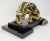 Wood Late 20th Century Postmodern Brass Cougar Figure on Ebonized Stand For Sale - Image 7 of 8
