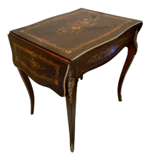 Antique French Rosewood Marquetry Inlaid Centre Table