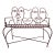 1980s John Risley Style Inspired Man and Woman Pop Art Iron Bench For Sale