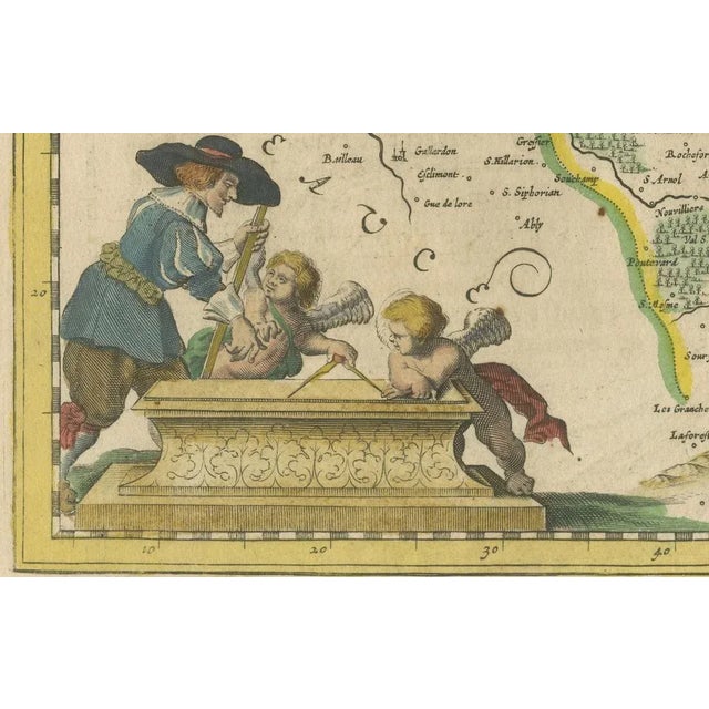 Map of Paris and Isle De France by Templeux, 1650 For Sale - Image 5 of 10