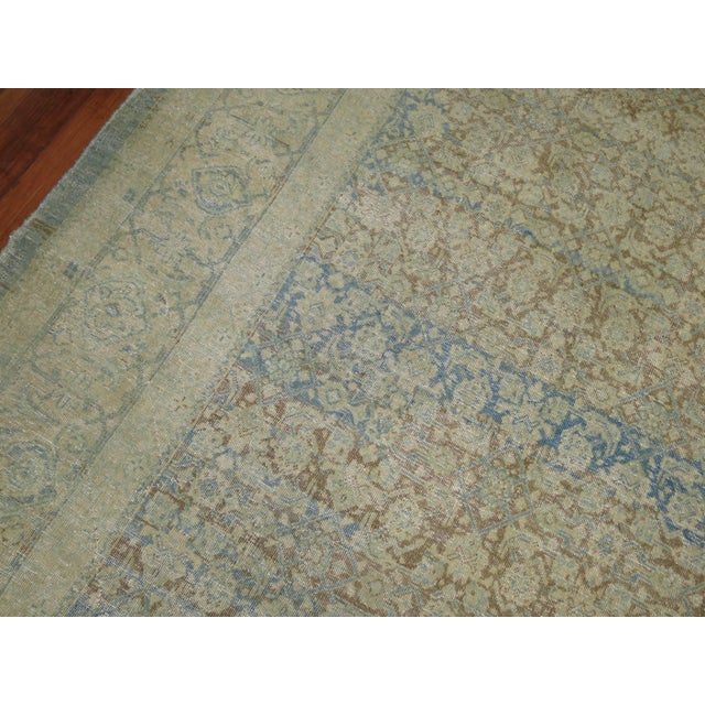 Blue Early 20th Century Zabihi Collection Persian Tabriz Oversize Carpet For Sale - Image 8 of 10
