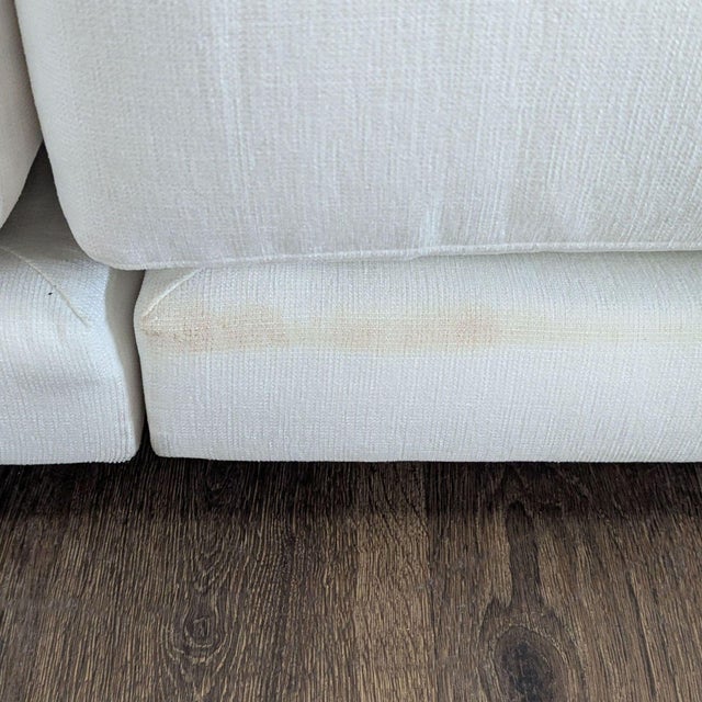Maiden Home 3-Seat Sofa in White Upholstery For Sale - Image 10 of 11