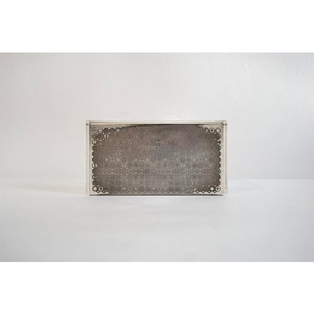 Vintage German Box with Silver-Plated Lid from WMF, 1950 For Sale - Image 4 of 7