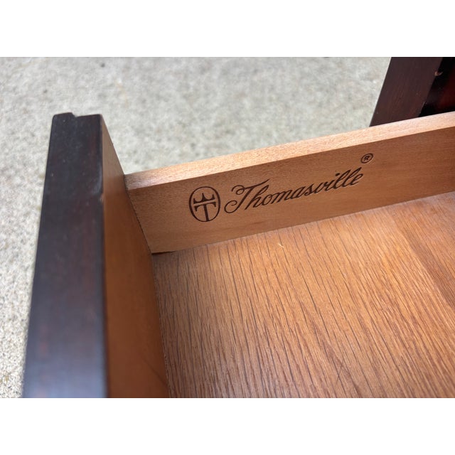 Traditional Thomasville Traditional Cherry Accent Table For Sale - Image 3 of 5
