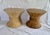 Contemporary Mid-Century Modern McGuire Round Wheat Bamboo Sheaf Base Side or Accent Tables - Two Available For Sale - Image 3 of 9