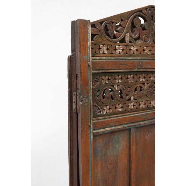 20th Century creen in Teak Wood For Sale - Image 4 of 15