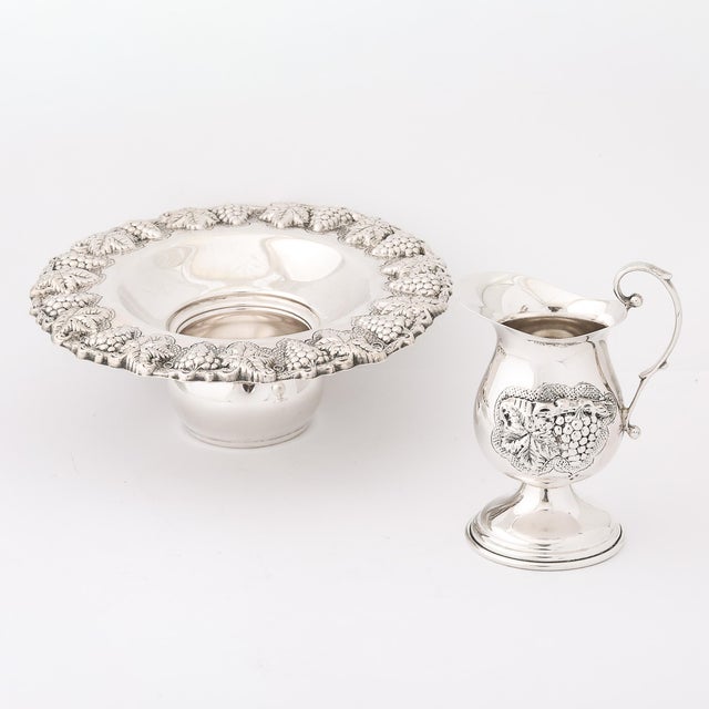 Mid-Century Modernist Sterling Silver Grape & Vine Motif Mayim Achronim For Sale - Image 13 of 17