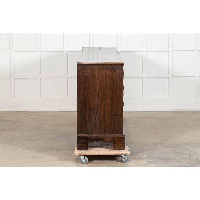 Brown Large English George III Provincial Oak Dresser Base, 1790s For Sale - Image 8 of 18