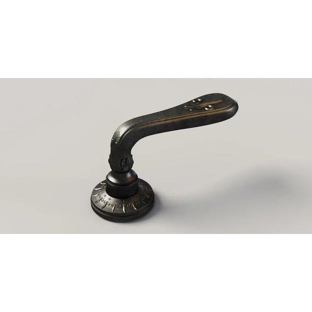 Not Yet Made - Made To Order Versailles Matte Noir Door Handles with Condemnation by Jérôme Bugara, Set of 3 For Sale - Image 5 of 9