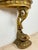 Italian Giltwood Demi-lune Table with Marble Top, Mid-20th Century For Sale - Image 10 of 11