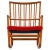 Brown Rocking Chair in Oak with Wool Fabric by Hans Wegner, 1950s For Sale - Image 8 of 8