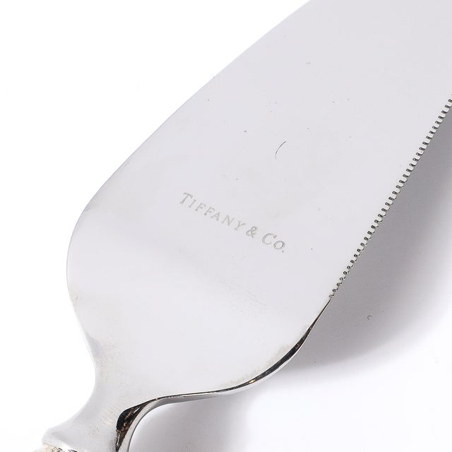 Aesthetic Movement Tiffany and Co. Sterling Silver Chrysanthemum Cake Knife For Sale - Image 10 of 12