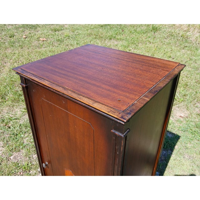 Antique Mahogany Sheet Music Cabinet Stradivara 1930s Era For Sale - Image 11 of 18