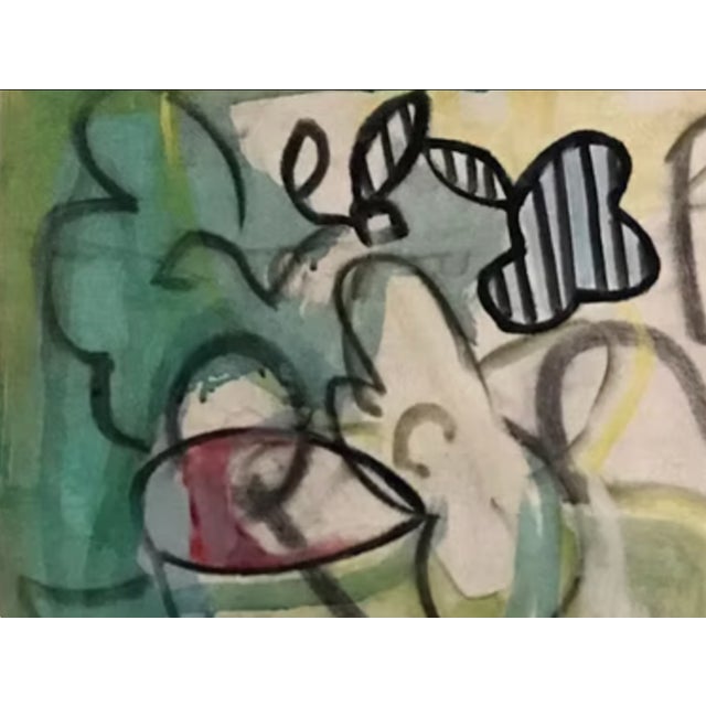 Jade "Around and Back", 2003. Abstract, Contemporary, Mixed Media, Fine Art Painting on Canvas. For Sale - Image 8 of 10