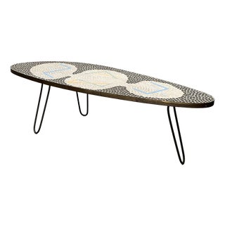 Mid-Century German Mosaic Couch Table from Berthold Müller Oerlinghausen, 1960s For Sale