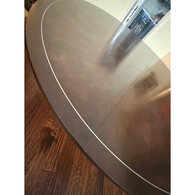 Therien Studio Workshops Round Dining Table – Sculptural Curved Base & Hand‑Finished Wood Top For Sale - Image 4 of 10
