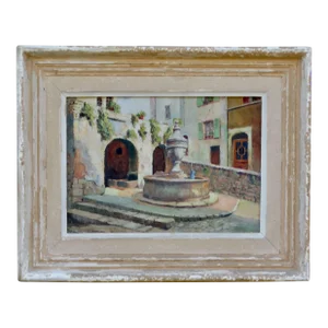 Village in Provence French Post Impressionist Oil Painting Circle Charles Perron