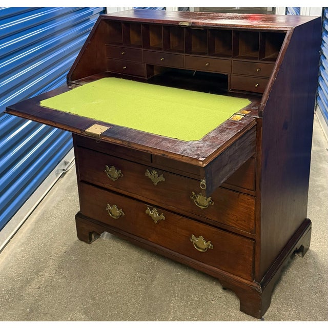 Antique 18th Century Chippendale Mahogany Desk For Sale - Image 10 of 12
