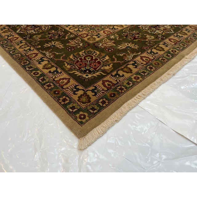 Beige Indo Tabriz , 9' X 12' For Sale - Image 8 of 8