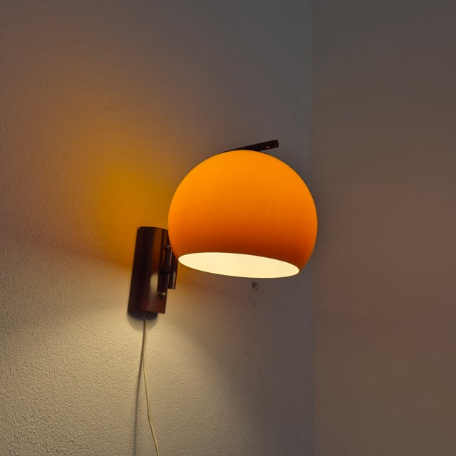 Space Age Hungarian Wall Lamps from Szarvasi, 1960s, Set of 2 For Sale - Image 6 of 9
