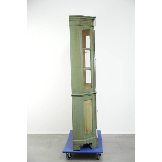 Antique Dutch Kitchen China Display Cabinet in Pine, Early 19th Century For Sale - Image 3 of 12