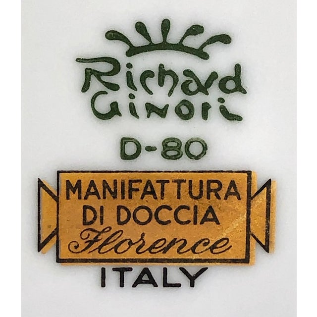 Off-white Richard Ginori Palermo Black Cups & Saucers, Pair For Sale - Image 8 of 9