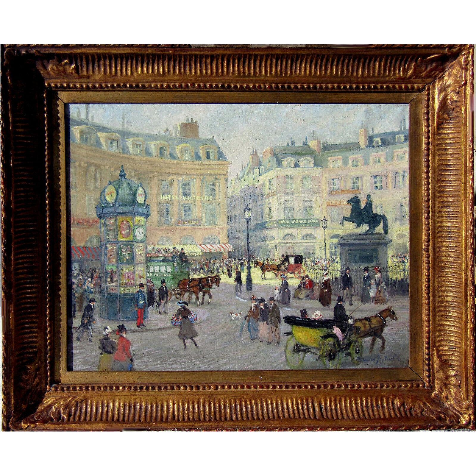 1880s French Impressionist Oil Painting, Paris Chairish