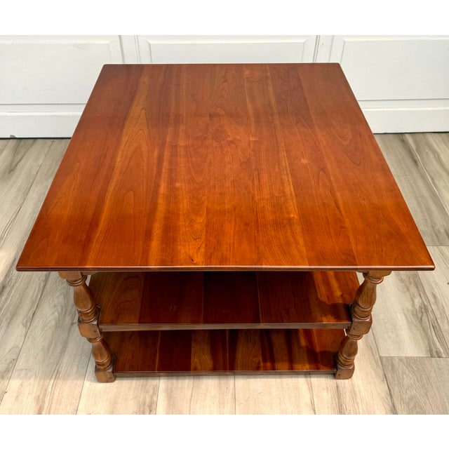 Vintage Leopold Stickley Three-Tier Library & Display Side Table For Sale In Los Angeles - Image 6 of 15