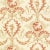 Sample - Schumacher Jester Arabesque Wallpaper in Terra Cotta For Sale